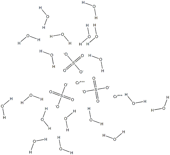 Chromium(III) sulfate octadecahydrate 结构式