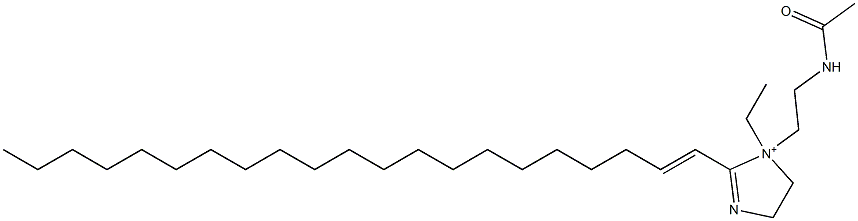 1-[2-(Acetylamino)ethyl]-1-ethyl-2-(1-henicosenyl)-2-imidazoline-1-ium 结构式