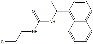 (+)-1-(2-Chloroethyl)-3-[1-(1-naphtyl)ethyl]urea 结构式