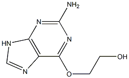 6-(2-Hydroxyethoxy)-9H-purine-2-amine 结构式