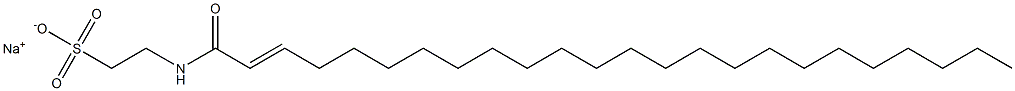 N-(1-Oxo-2-tetracosen-1-yl)taurine sodium salt 结构式