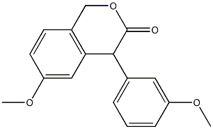 4-(3-Methoxyphenyl)-6-methoxyisochroman-3-one 结构式