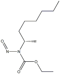 (+)-[(S)-1-Methylheptyl]nitrosocarbamic acid ethyl ester 结构式