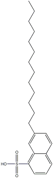 7-Tridecyl-1-naphthalenesulfonic acid 结构式