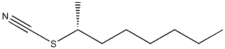 (-)-Thiocyanic acid (R)-1-methylheptyl ester 结构式