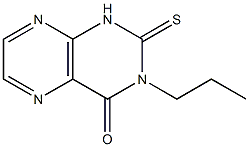 1,2-Dihydro-3-propyl-2-thioxopteridin-4(3H)-one 结构式