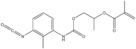 Methacrylic acid 2-[(3-isocyanato-2-methylphenyl)carbamoyloxy]-1-methylethyl ester 结构式