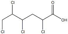 2,4,5,6-Tetrachlorocaproic acid 结构式