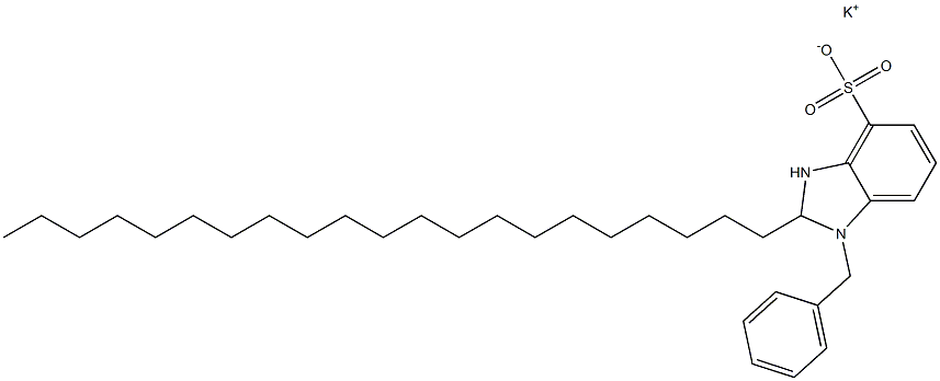 1-Benzyl-2,3-dihydro-2-henicosyl-1H-benzimidazole-4-sulfonic acid potassium salt 结构式