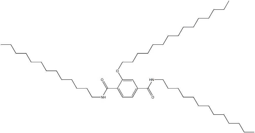 2-(Pentadecyloxy)-N,N'-ditridecylterephthalamide 结构式