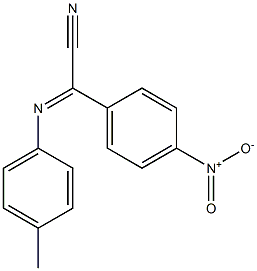 (4-Methylphenylimino)(4-nitrophenyl)acetonitrile 结构式