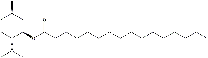 Palmitic acid (1R,3R,4S)-p-menthane-3-yl ester 结构式