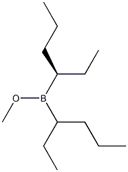 Bis[(R)-1-ethylbutyl]borinic acid methyl ester 结构式