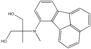 2-[(Fluoranthen-7-yl)methylamino]-2-methyl-1,3-propanediol 结构式