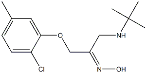 1-(2-Chloro-5-methylphenoxy)-3-tert-butylaminoacetone (E)-oxime 结构式