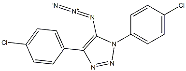 5-Azido-1,4-bis(4-chlorophenyl)-1H-1,2,3-triazole 结构式