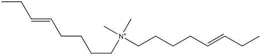 N,N-Dimethyl-N,N-di(5-octenyl)aminium 结构式