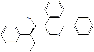 N-[(R)-2-Benzyloxy-1-phenylethyl]-N-[(1S)-1-phenyl-2-methylpropyl]hydroxylamine 结构式