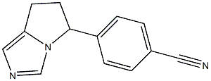 4-[(6,7-Dihydro-5H-pyrrolo[1,2-c]imidazol)-5-yl]benzonitrile 结构式