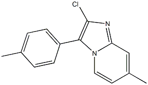 2-Chloro-7-methyl-3-(p-tolyl)imidazo[1,2-a]pyridine 结构式