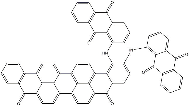 Bis(1-anthraquinonylamino)violanthrene-5,10-dione 结构式