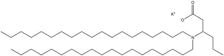 3-(Dinonadecylamino)hexanoic acid potassium salt 结构式