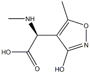 (S)-2-(Methylamino)-2-(3-hydroxy-5-methylisoxazol-4-yl)acetic acid 结构式