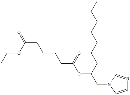 Adipic acid 1-ethyl 6-[1-(1H-imidazol-1-ylmethyl)octyl] ester 结构式