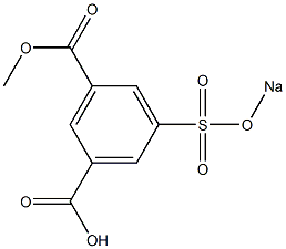 3-Methoxycarbonyl-5-(sodiosulfo)benzoic acid 结构式