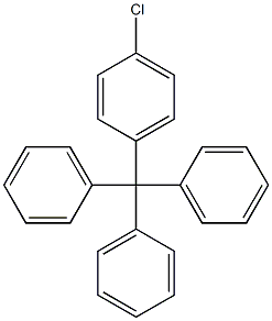 Triphenyl(4-chlorophenyl)methane 结构式