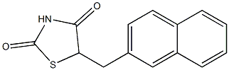 5-(2-Naphthalenylmethyl)thiazolidine-2,4-dione 结构式