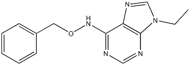 6-[(Benzyloxy)amino]-9-ethyl-9H-purine 结构式