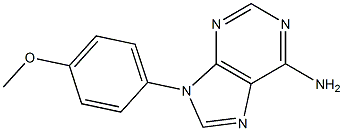 9-(4-Methoxyphenyl)-9H-purine-6-amine 结构式