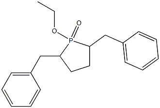 2,5-Dibenzyl-1-ethoxy-1-oxo-1,1,2,3,4,5-hexahydro-1H-phosphole 结构式