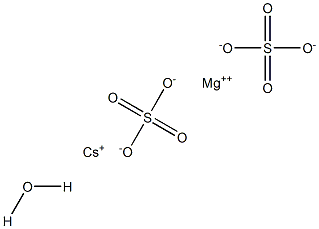 Cesium magnesium disulfate hydrate 结构式