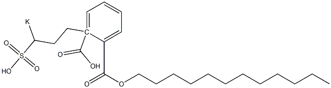 Phthalic acid 1-dodecyl 2-(3-potassiosulfopropyl) ester 结构式