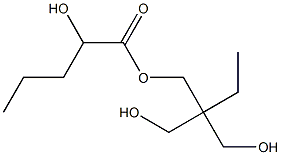 2-Hydroxyvaleric acid 2,2-bis(hydroxymethyl)butyl ester 结构式