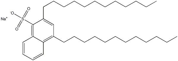 2,4-Didodecyl-1-naphthalenesulfonic acid sodium salt 结构式