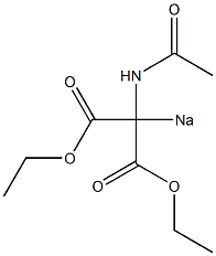 Sodio(acetylamino)malonic acid diethyl ester 结构式