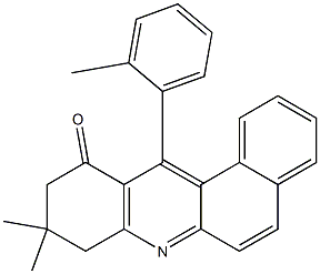 8,9-Dihydro-9,9-dimethyl-12-(2-methylphenyl)benz[a]acridin-11(10H)-one 结构式