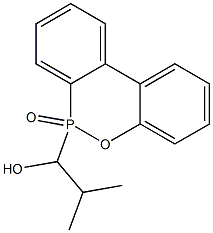 6-(1-Hydroxy-2-methylpropyl)-6H-dibenz[c,e][1,2]oxaphosphorin 6-oxide 结构式