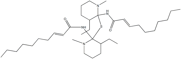 2-[[(2E)-2-Decenoyl]amino]ethyl(1-methyl-2-piperidinyl) sulfide 结构式