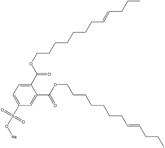 4-(Sodiosulfo)phthalic acid di(8-dodecenyl) ester 结构式