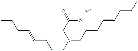 N,N-Di(4-octenyl)glycine sodium salt 结构式