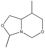 3,8-Dimethyltetrahydrooxazolo[3,4-c][1,3]oxazine 结构式