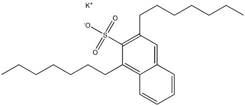 1,3-Diheptyl-2-naphthalenesulfonic acid potassium salt 结构式