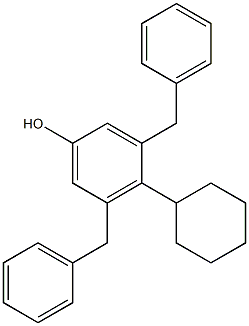 3,5-Dibenzyl-4-cyclohexylphenol 结构式
