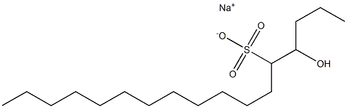 4-Hydroxyheptadecane-5-sulfonic acid sodium salt 结构式