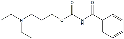 Benzoylcarbamic acid 3-(diethylamino)propyl ester 结构式