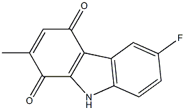 6-Fluoro-2-methyl-9H-carbazole-1,4-dione 结构式